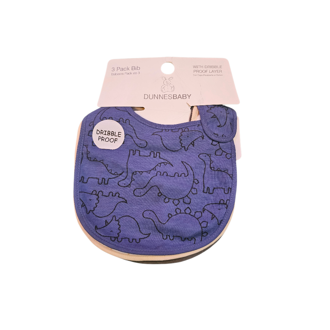 Dino 3 Pack Bib